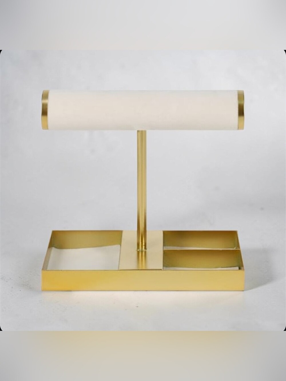 Gold Bracelet and Jewelry Display Bar